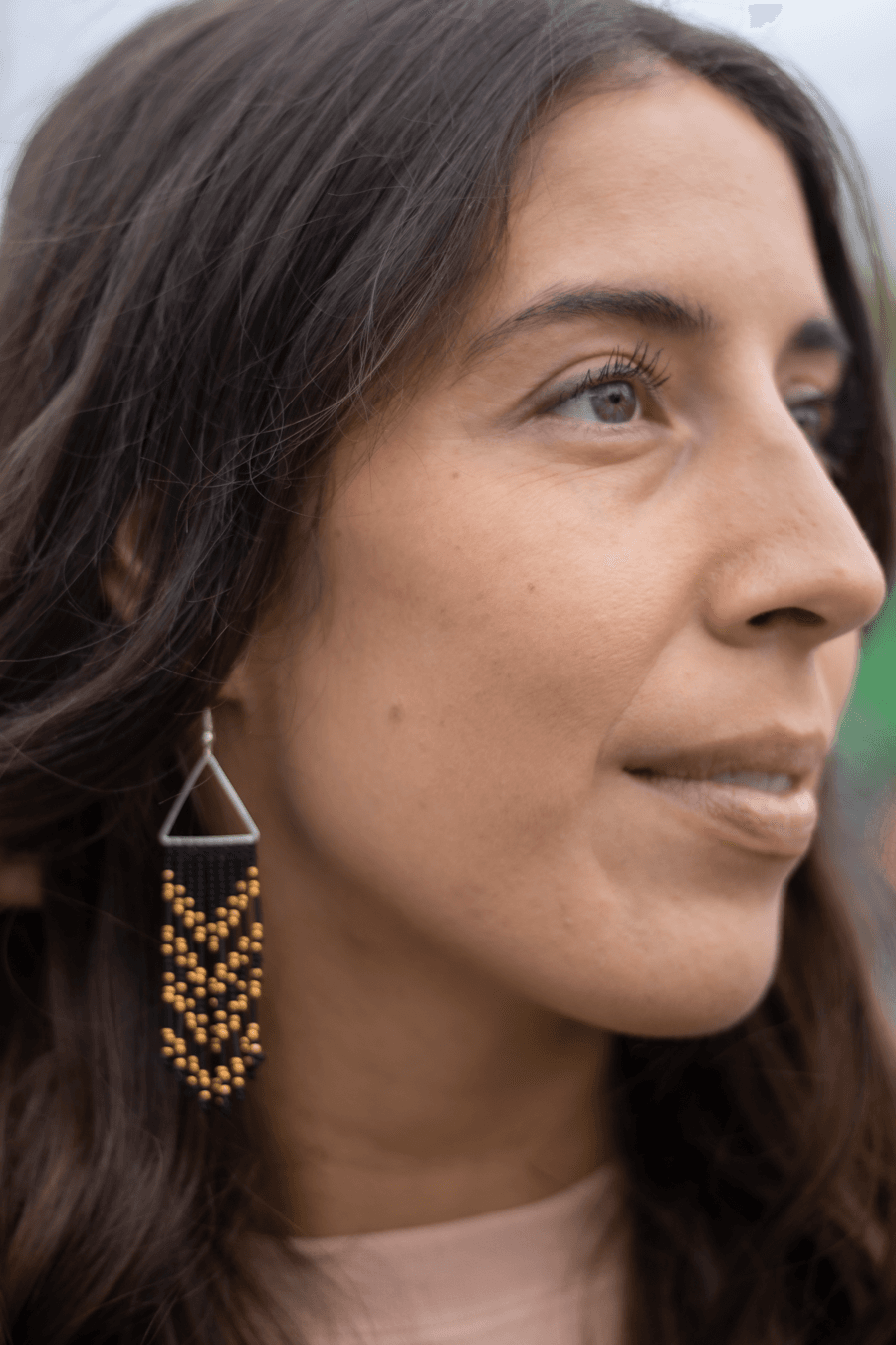 Karahkwa - Black and Gold Fringe